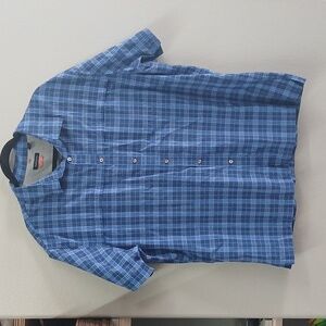 Van Heusen traveler Short Sleeve Button Down  shirt XXL